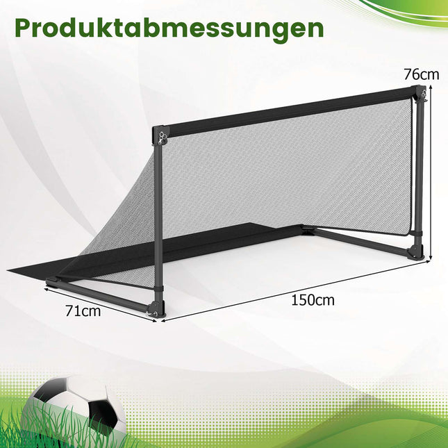 Foldable Soccer Goal 150x71x76cm Metal Frame PE Net