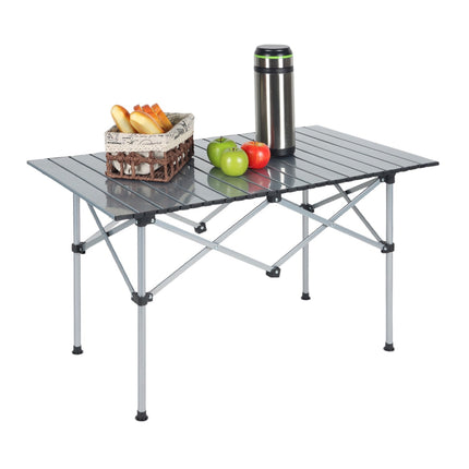 Foldable Steel Camping Table with Carry Bag