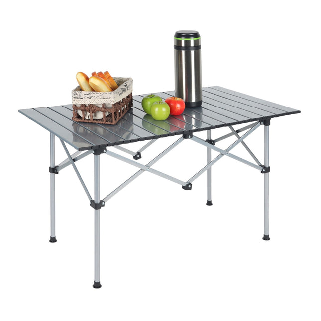 Foldable Steel Camping Table with Carry Bag