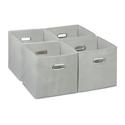 Foldable Storage Baskets – Set of 4, Organiser Boxes