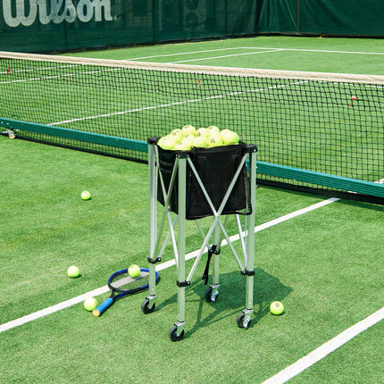 Foldable Tennis Ball Hopper Cart, 150-Ball, Wheels