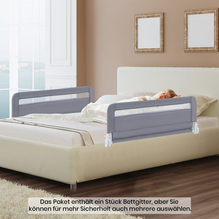 Foldable Toddler Bed Rail, 100 cm, Washable Cover