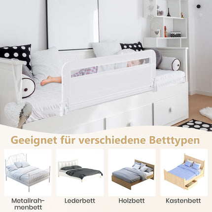 Foldable Toddler Bed Rail, 100 cm, Washable Cover