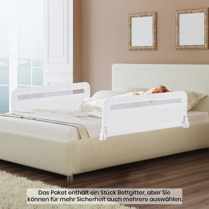 Foldable Toddler Bed Rail, 100 cm, Washable Cover
