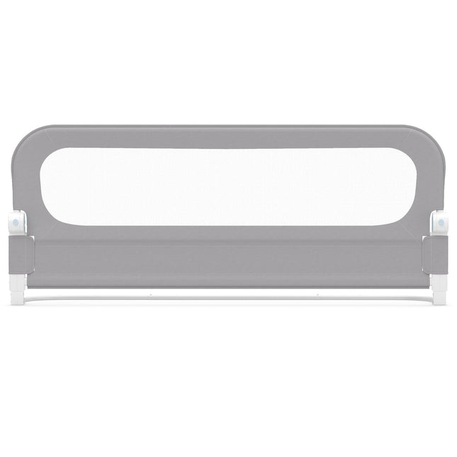 Foldable Toddler Bed Rail with Removable Oxford Cover, Grey