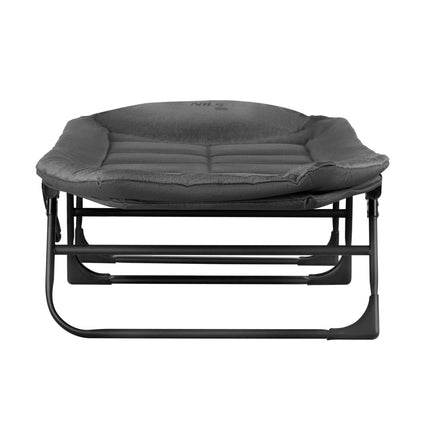 Foldable Tourist Bed, Grey, 200 cm
