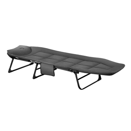 Foldable Tourist Bed, Grey, 200 cm