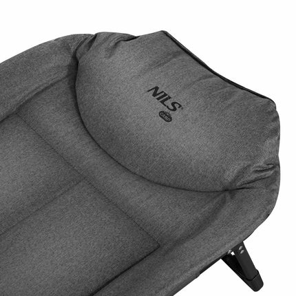 Foldable Tourist Bed, Grey, 200 cm