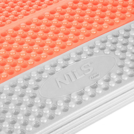 Foldable Tourist Mat, Aluminum Edge, 195 cm, Orange