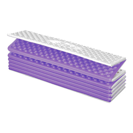 Foldable Tourist Mat, Aluminum Edge, 195cm, Purple