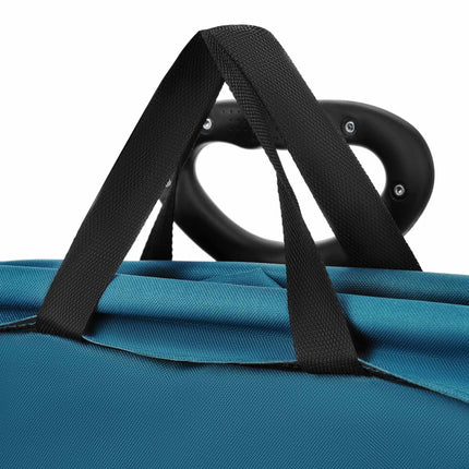 Foldable Tourist Trolley, 70L, Turquoise, 600D PVC