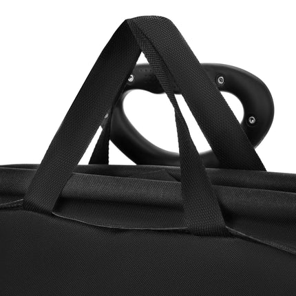 Foldable Tourist Trolley, Black, 70L Capacity, 600D Fabric