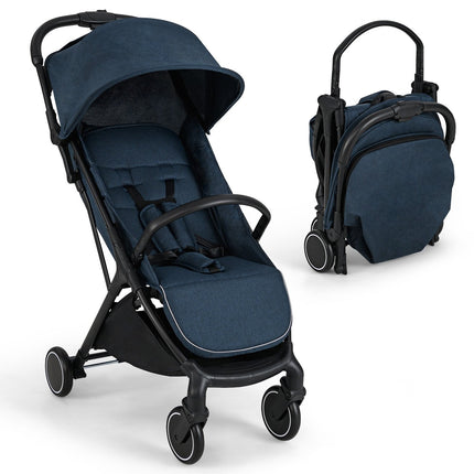 Foldable Travel Stroller with Recline, Adjustable Backrest
