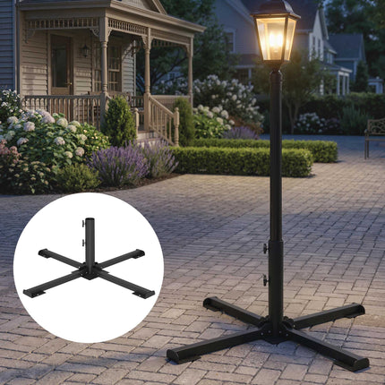 Foldable Umbrella Stand, Fits 38/48mm Poles, Dark Grey