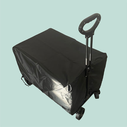 Foldable Wagon with Tailgate, Waterproof Cover