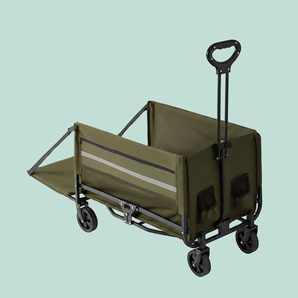 Foldable Wagon with Tailgate – Waterproof, High Capacity