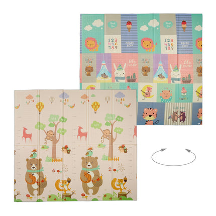 Foldable animal play mat
