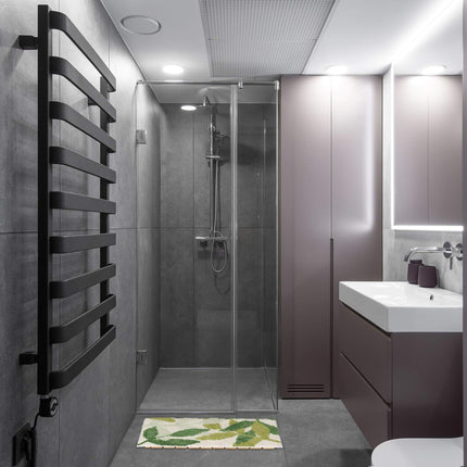 Foldable bamboo bath mat