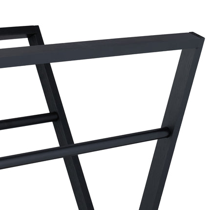 Foldable bamboo towel holder