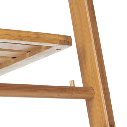 Foldable bamboo towel rail