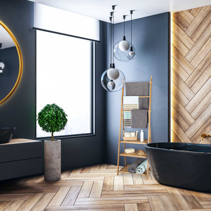 Foldable bamboo towel rail