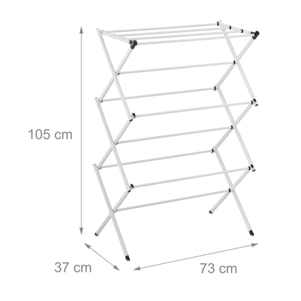 Foldable coat hanger in metal