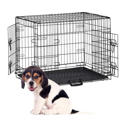 Foldable dog cage