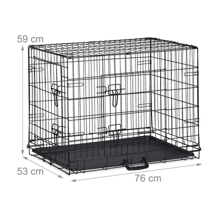 Foldable dog cage