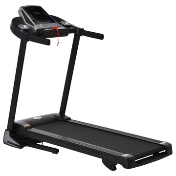 Foldable electric treadmill 500W with LED Display & Holder