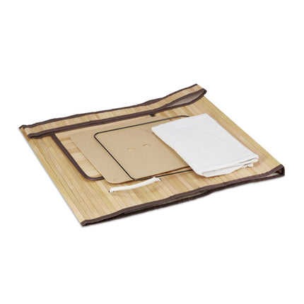Foldable laundry basket bamboo