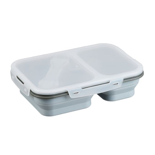 Opvouwbare lunchbox met 2 compartimenten