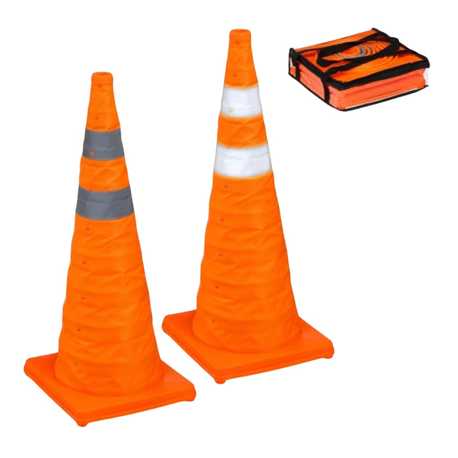 Opvouwbare pylonen 70 cm in 2-pack