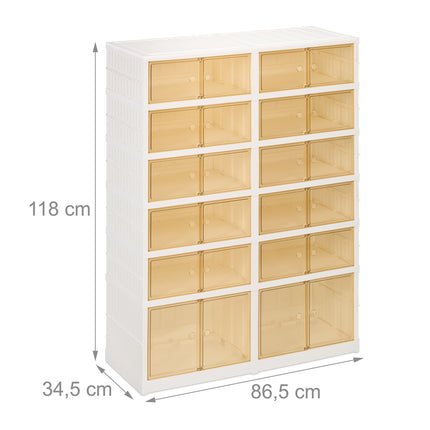 Foldable shoe shelf