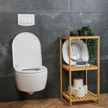 Foldable sitz bath for the toilet