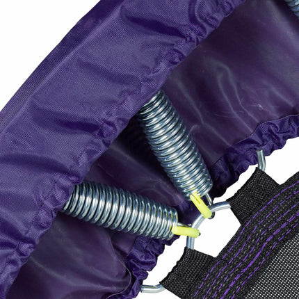 Foldable trampoline with handle