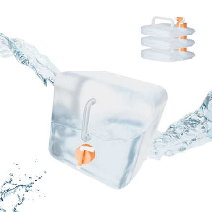 Foldable water container with 4 containers