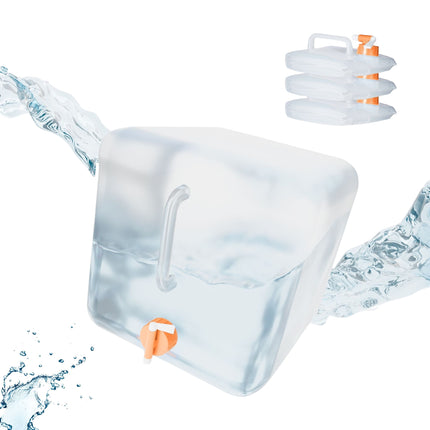 Foldable water container with 4 containers