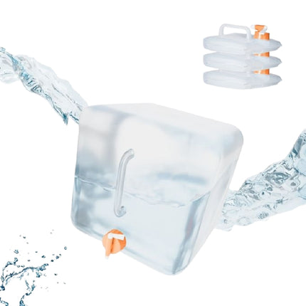 Foldable water container with 4 containers