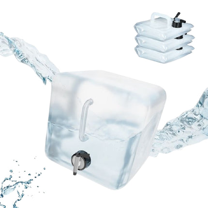 Foldable water container with 4 containers