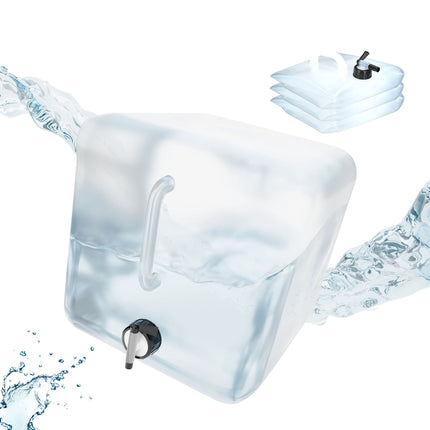 Foldable water container with 4 containers