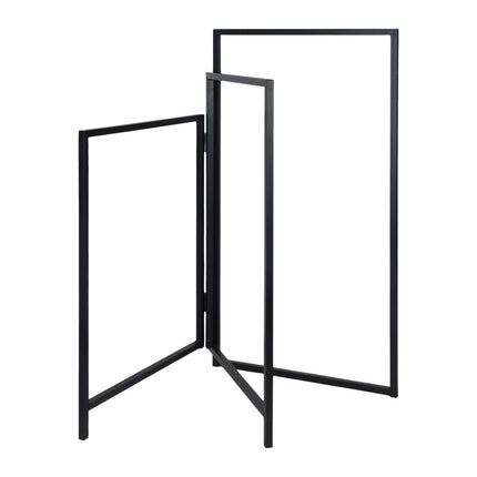 Folding 3-Arm Iron Towel Rack – Space-Saving, Freestanding