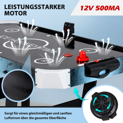 Folding Air Hockey Table with LED Display & 12V Motor