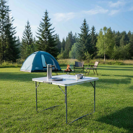 Folding Aluminum Camping Table, Portable and Durable