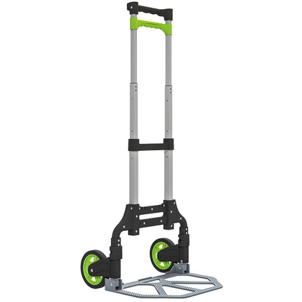 Folding Aluminum Hand Truck, Telescopic Handle, 100 cm