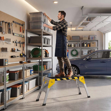 Folding Aluminum Workbench – Non-Slip, 150 kg Capacity