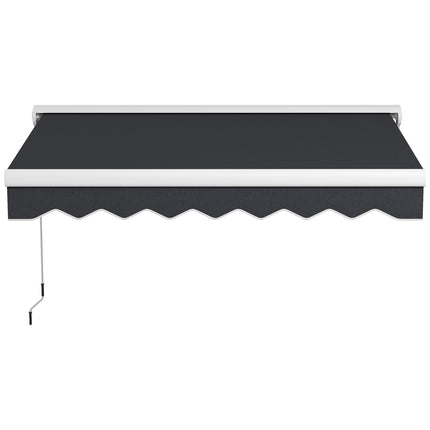Electric folding arm awning 2.5x2m, remote control & hand crank
