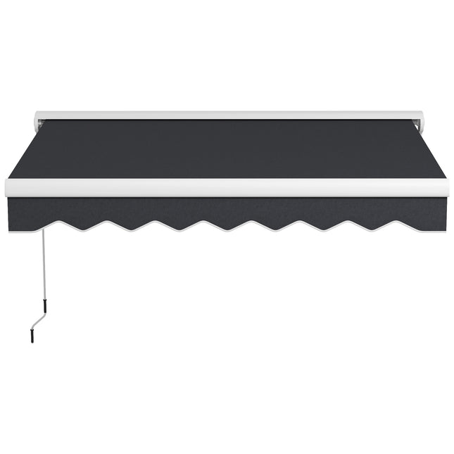 Electric folding arm awning 2.5x2m, remote control & hand crank