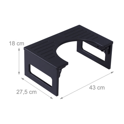 Folding Bamboo Toilet Stool, Non-Slip, Compact
