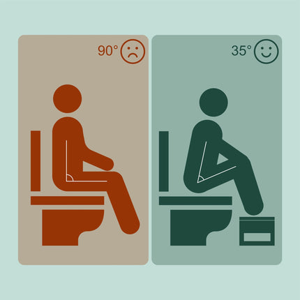 Folding Bamboo Toilet Stool, Non-Slip, Compact