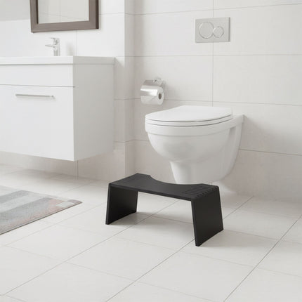 Folding Bamboo Toilet Stool – Non-Slip, Space-Saving